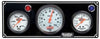 Quickcar 2 Gauge Panel with 3 3/8" Tachometer. (Checker flag or black)