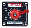 Quickcar Master Disconnect Switch With Mounting Plate (checker flag, black or silver)