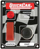 Quickcar Ignition control panel and starter button with light and flip switch over (also available in black)