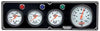 Quickcar 3 Gauge Panel with 3 1/8" Tachometer ( checker flag or black)