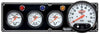 Quickcar 3 Gauge Panel with 5" Tachometer (checker flag or black)
