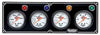 Quickcar 4 gauge panel (checker flag or black)