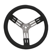 BLACK ALUMINUM 15”  STEERING WHEEL