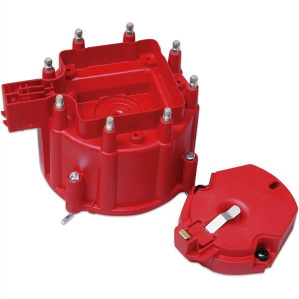 MSD DISTRIBUTOR CAP AND ROTOR - GM HEI - RED 8416