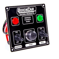 Quick Car Ignition Control Panel With Single Accessory Switch ( checker flag or black)