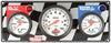 Quickcar 2 Gauge Panel with 3 3/8" Tachometer. (Checker flag or black)