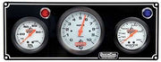 Quickcar 2 Gauge Panel with 3 3/8" Tachometer. (Checker flag or black)