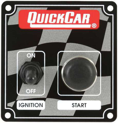 Quickcar Ignition control panel with starter button (also available in black)