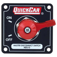 Quickcar Master Disconnect With Mounting Panel For Cars With Altenators (checker flag, black, or silver)