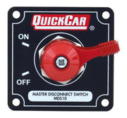 Quickcar Master Disconnect With Mounting Panel For Cars With Altenators (checker flag, black, or silver)