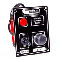 Quickcar Ignition controle panel and starter button with light (checker flag or black)