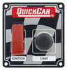 Quickcar Ignition control panel and starter button with flip switch cover (also available in black)