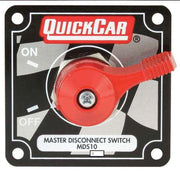 Quickcar Master Disconnect Switch With Mounting Plate (checker flag, black or silver)